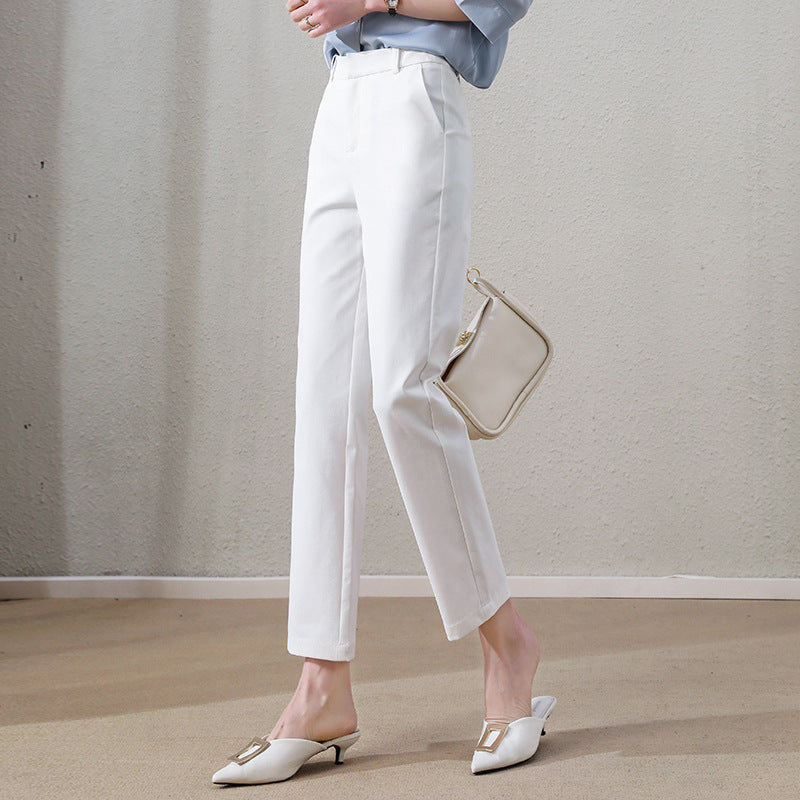 Damen Chino Stoffhose tailliert mit integrierten Taschen