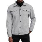 Herren weiche und modische Overshirtjacke R&B