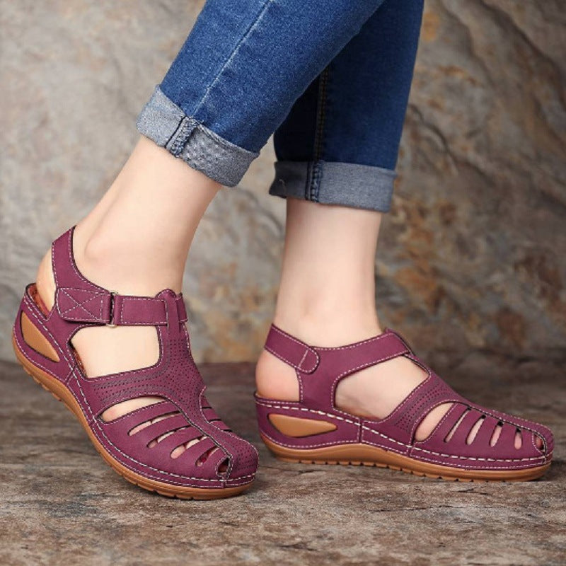 Damen Sandalen mit atmungsaktivem Riemendesign und bequemer Innensohle R&B