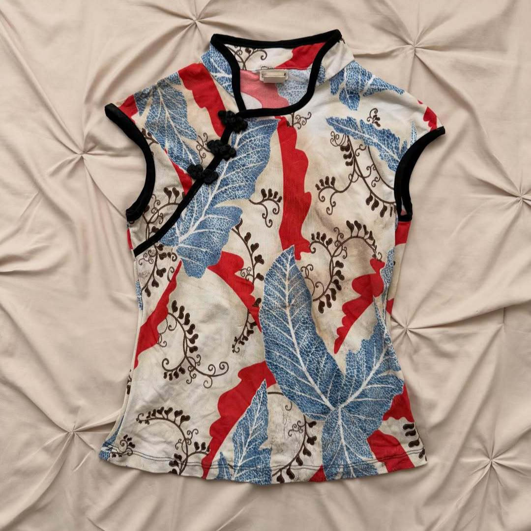 Damen Chinesisches Dekorativ-T-Shirt R&B