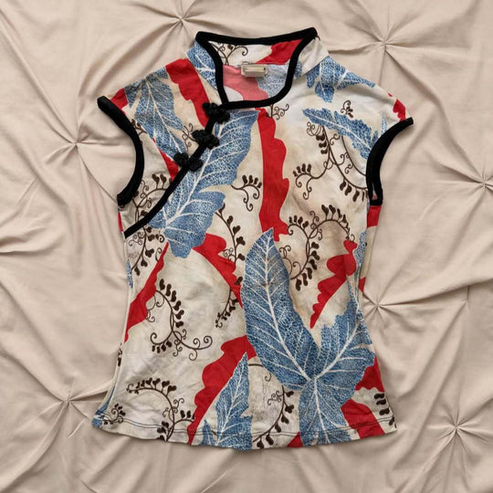 Damen Chinesisches Dekorativ-T-Shirt R&B