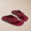Damen elegante Zehentrenner-Sandalen mit raffiniertem Knotendesign R&B