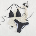 Damen Triangel-Bikini-Set mit verspielten Punkten R&B