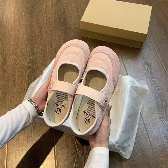 Damen Komfortable Ballerina-Schuhe mit herausnehmbarer Sohle R&B
