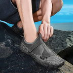 Damen Aqua-Fitness-Schuhe mit elastischen Riemen und atmungsaktivem Obermaterial R&B