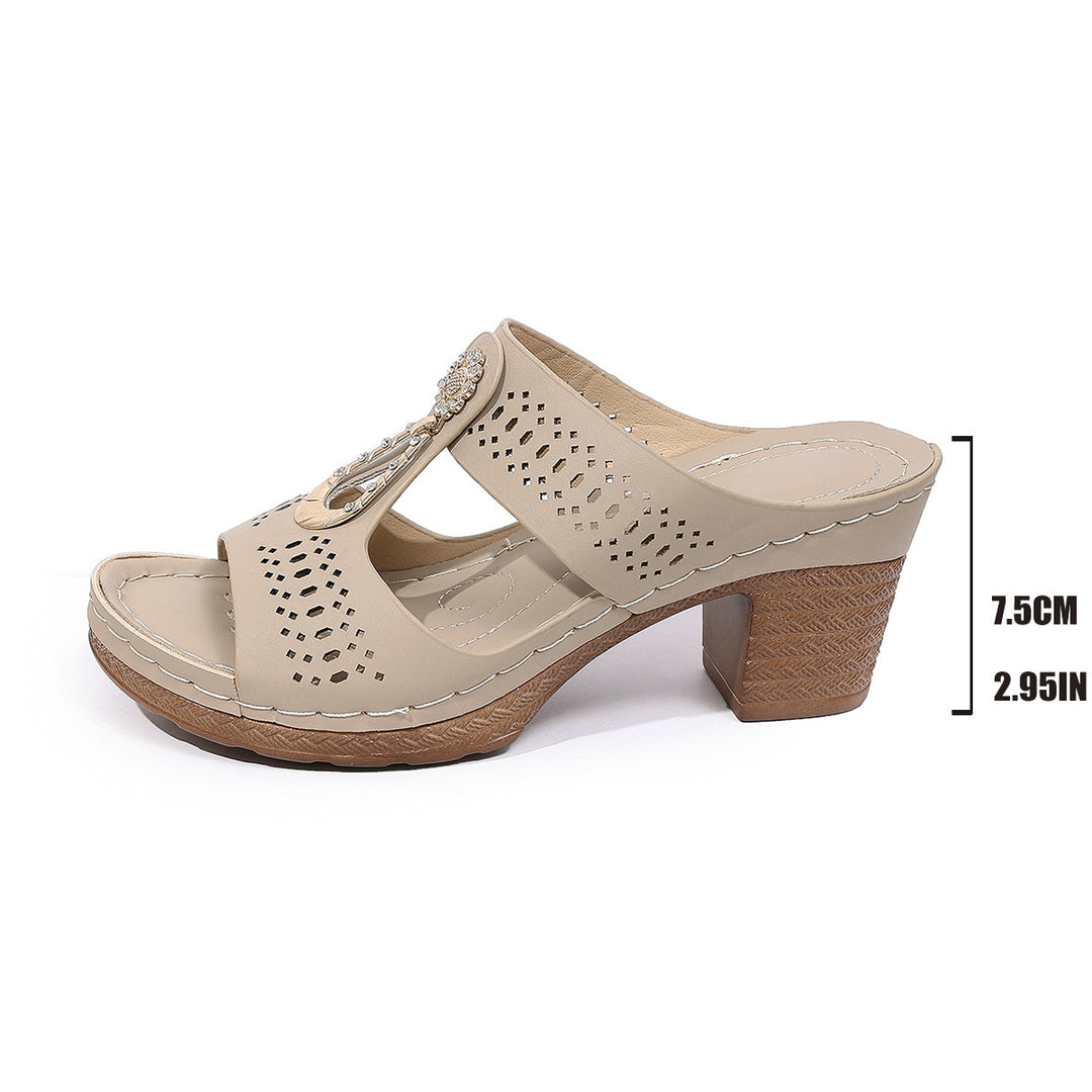 Damen Komfortable Sandaletten mit elegantem Absatz R&B