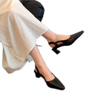 Damen elegante Slingback Pumps mit spitz zulaufendem Design R&B