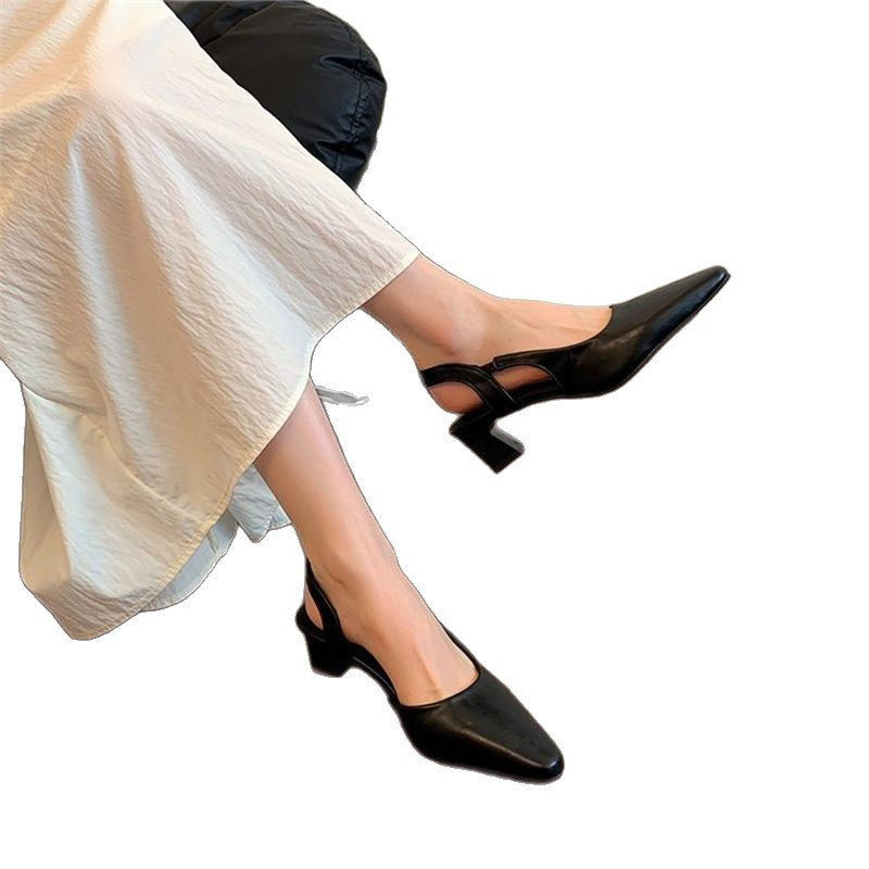 Damen elegante Slingback Pumps mit spitz zulaufendem Design R&B