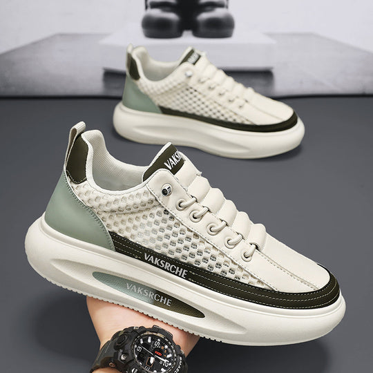 Damen Sportliche Sneakers mit atmungsaktiver Netzstruktur und leichter Laufsohle R&B