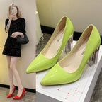 Damen Elegante High Heel Pumps mit transparentem Blockabsatz R&B