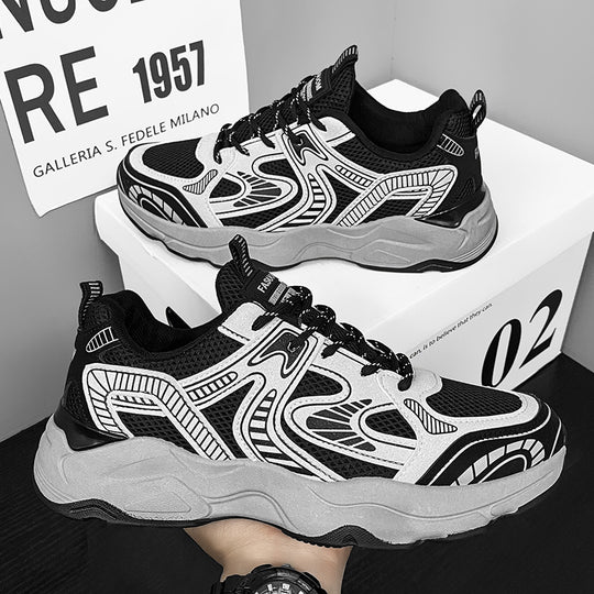 Damen Sportliche Mesh-Sneaker mit atmungsaktiver Struktur und gepolsterter Sohle R&B