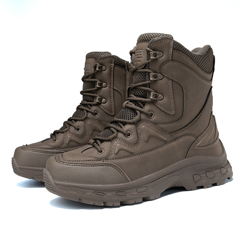 Herren robuste Einsatzstiefel mit hohem Knöchelschutz R&B