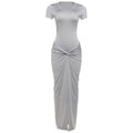 Damen Elegantes Maxi-Kleid mit schmeichelndem Knotendetail R&B