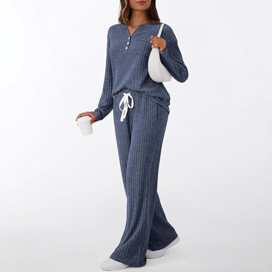 Damen Komfortabler Strickanzug mit lässigem Schnitt R&B