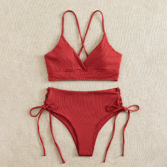 Damen Bikini-Set mit raffiniertem Schnürdetail R&B