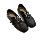 Damen modische Ballerinas mit floralem Design und glänzender Oberfläche R&B