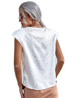 Damen T-Shirt mit modernem Leo-Print und lässigem Schnitt R&B