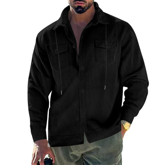 Herren Cord-Jacke mit praktischen Taschen und klassischem Schnitt R&B