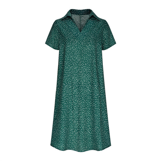 Damen Hemdkleid mit Polo-Kragen und leichtem, atmungsaktivem Stoff R&B