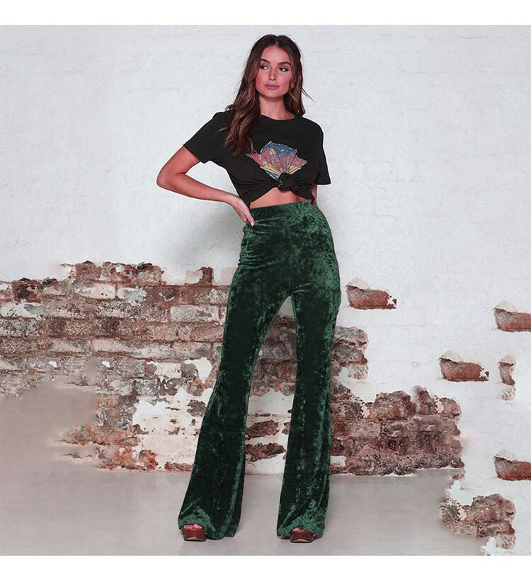 Damen Samtweite Hose R&B