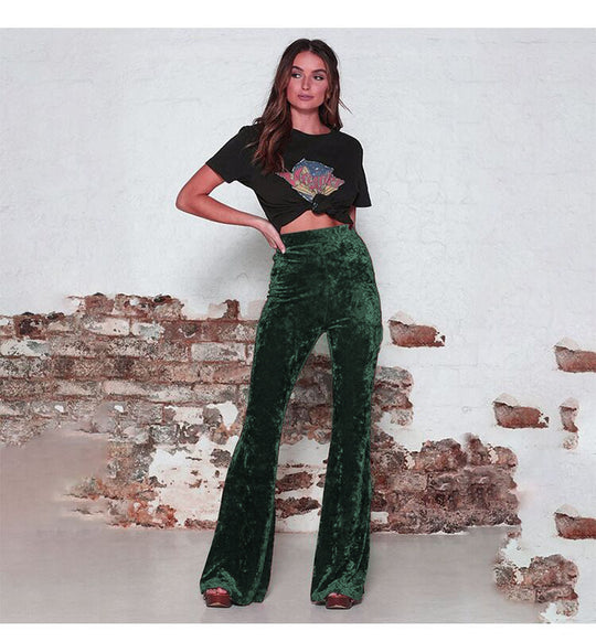 Damen Samtweite Hose R&B