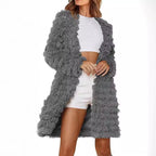 Damen Langer Fransenmantel R&B