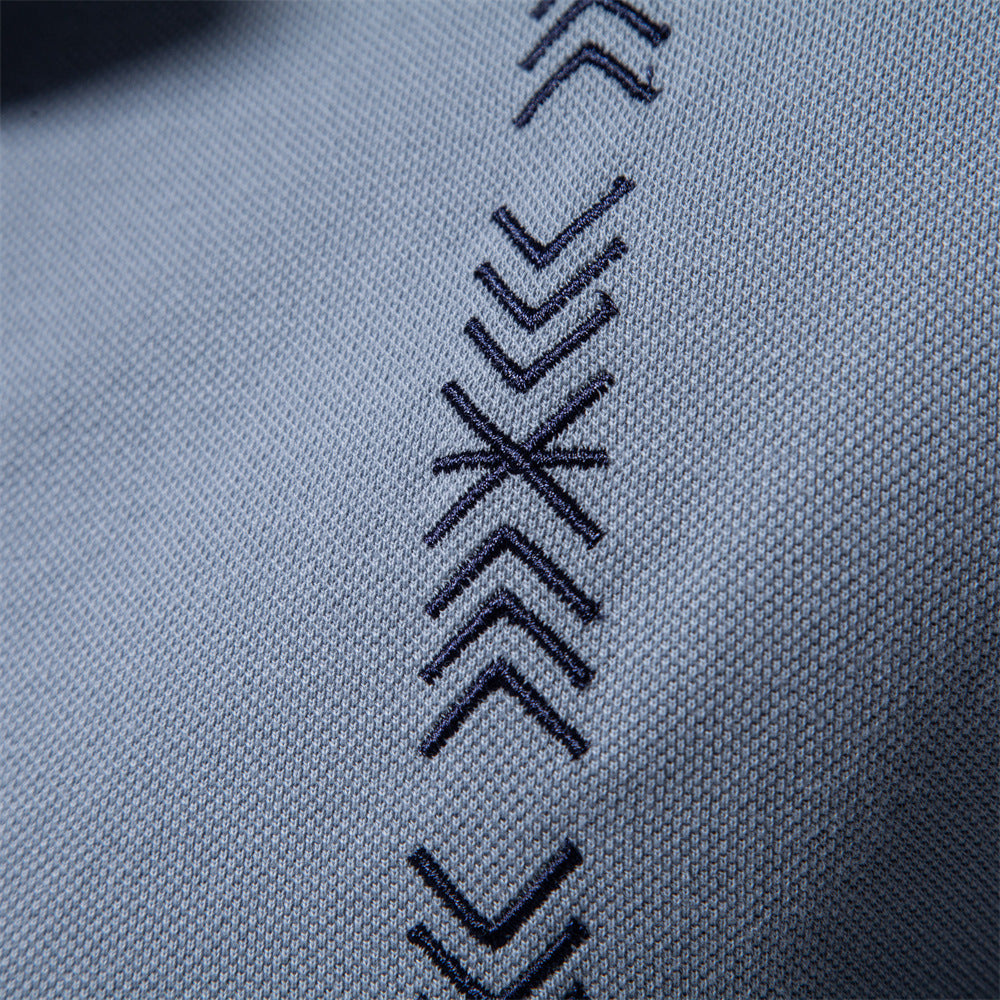 Herren Polo-Shirt mit modernem Design und feiner Struktur