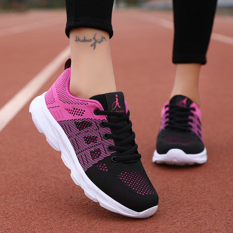 Damen Sportliche Lauf-Sneaker mit atmungsaktiver Mesh-Oberfläche R&B