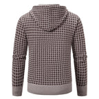 Herren elegante und bequeme Strickjacke mit Kapuze R&B