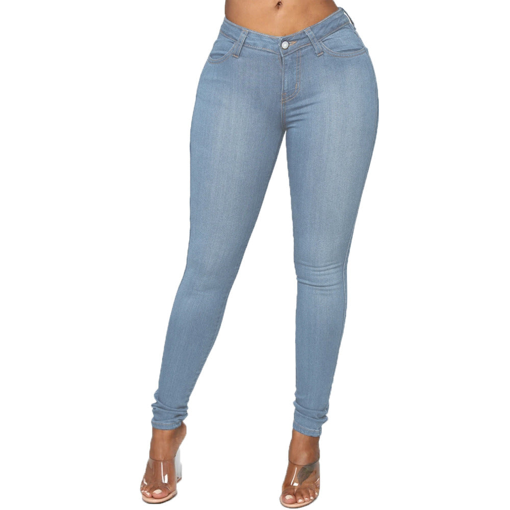 Damen High-Waist Skinny Jeans R&B