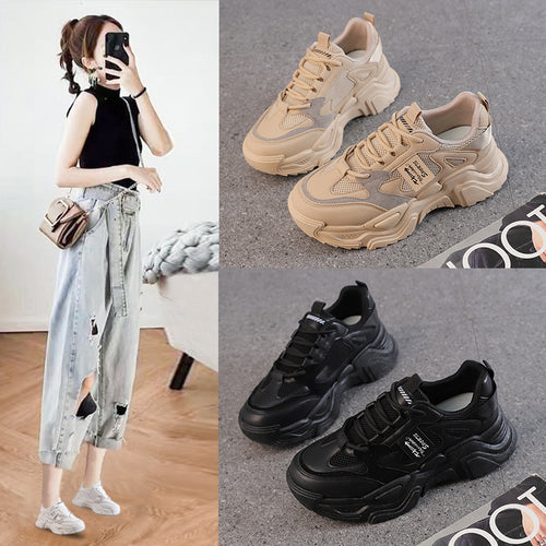 Damen Sportliche Chunky Sneakers mit dämpfendem Komfort und atmungsaktiver Obermaterialstruktur R&B