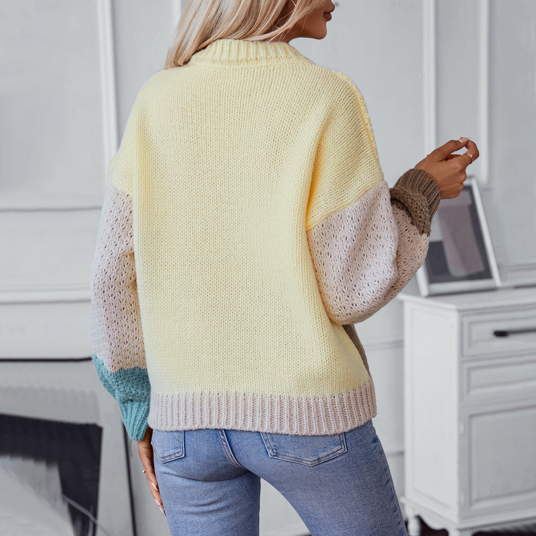 Damen gestrickter Pullover R&B
