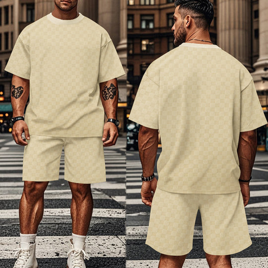 Herren lässiges Kurzarm-Set mit bequemer Passform und stylischem Design R&B
