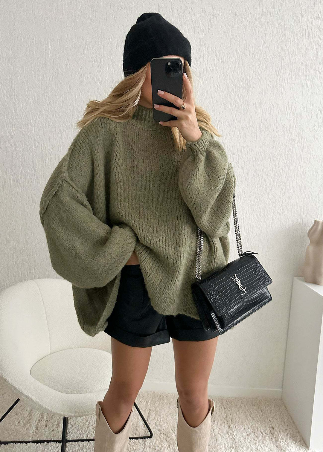 R&B | Bequemer Strickpulli In Übergröße Für Frauen