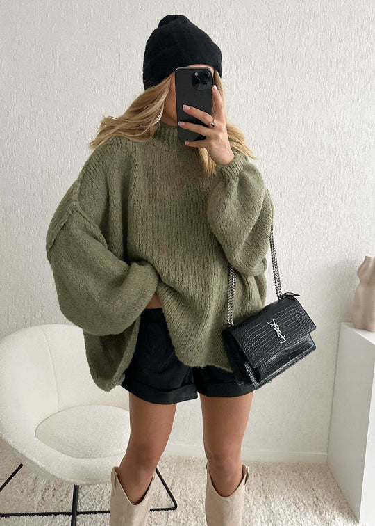 R&B | Bequemer Strickpulli In Übergröße Für Frauen