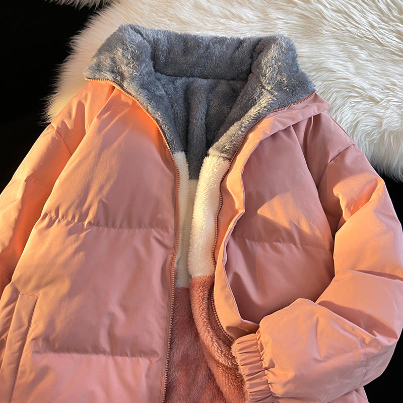 Damen Daunenjacke mit weichem Innenfutter und hohem Kragen R&B