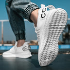 Damen Sportliche Sneakers mit atmungsaktivem Obermaterial und elastischem Schnürsystem R&B