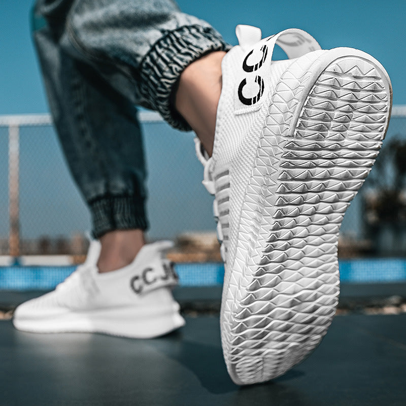 Damen Sportliche Sneakers mit atmungsaktivem Obermaterial und elastischem Schnürsystem R&B