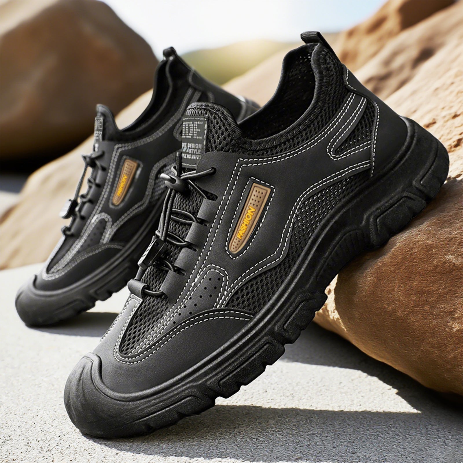 Damen Sportliche Freizeitsneaker mit rutschfester Sohle und atmungsaktivem Obermaterial R&B