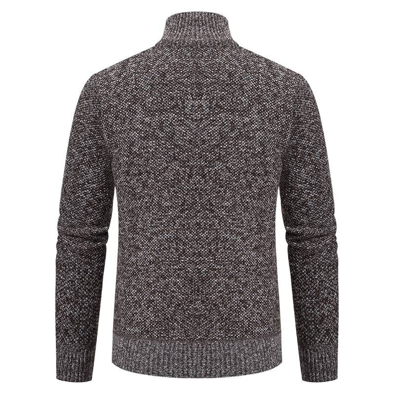 Herren Strickjacke mit modernem Muster und schmalem Schnitt R&B