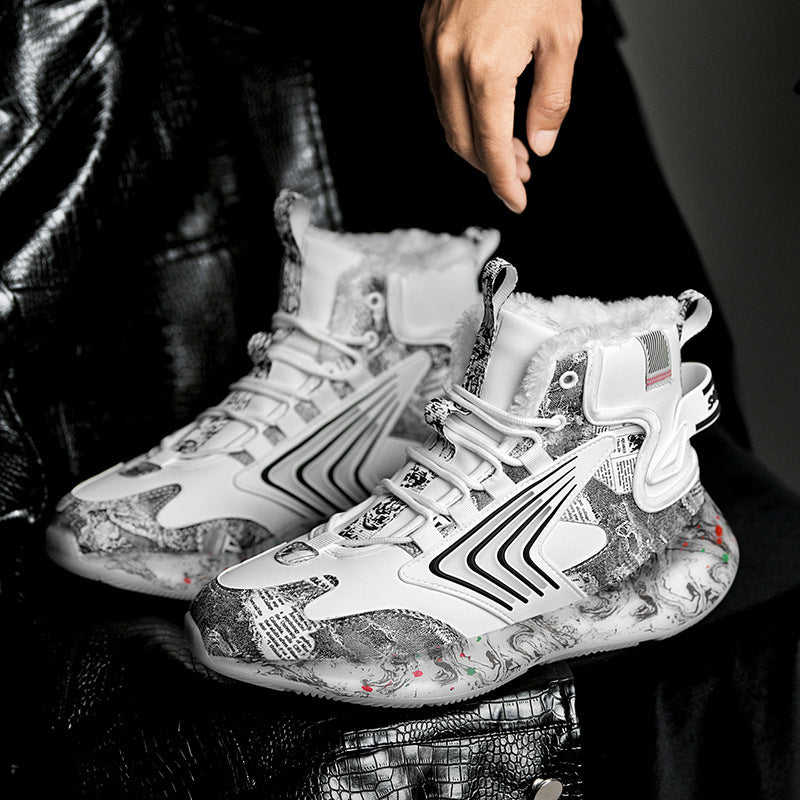 Damen High-Top Sneakers mit innovativem Design und rutschfester Sohle R&B