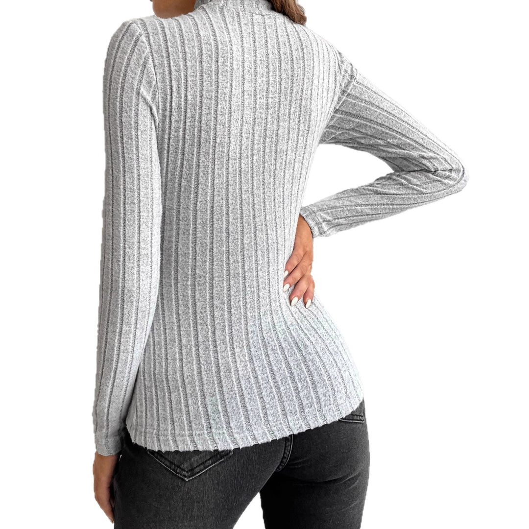 Damen Langarm Shirt mit Rippendesign R&B