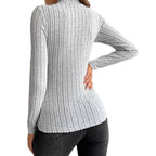 Damen Langarm Shirt mit Rippendesign R&B