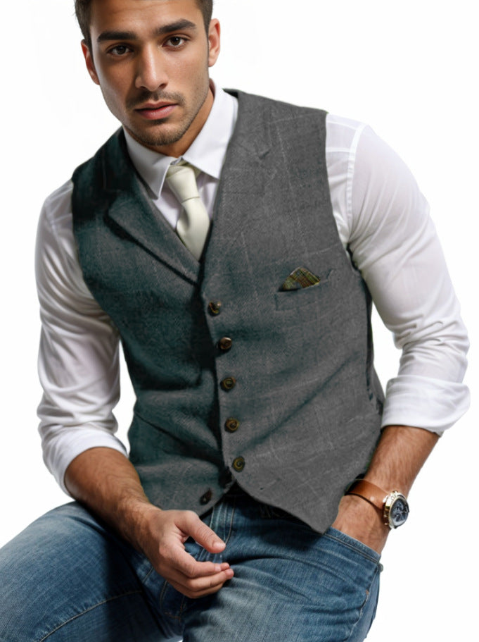 Herren elegante Weste im modernen Stil R&B