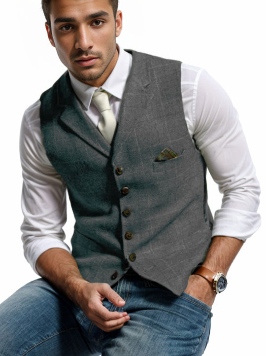 Herren elegante Weste im modernen Stil R&B