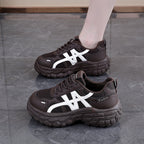 Damen Chunky Sneakers mit atmungsaktivem Mesh-Obermaterial und stoßdämpfender Sohle R&B