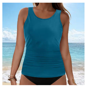Damen Tankini-Oberteil mit Raffung R&B
