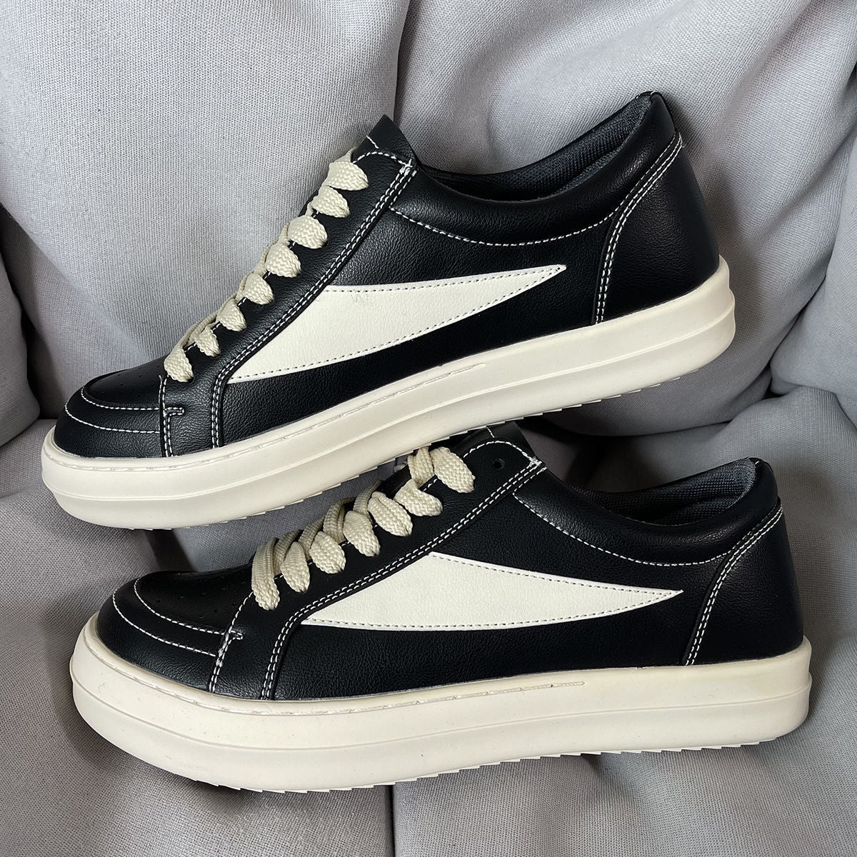 Damen Sportliche Sneakers aus hochwertigem Leder mit klassischem Design R&B