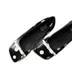 Damen elegante Ballerinas mit modischem Punktedesign und dekorativem Schleifendetail R&B
