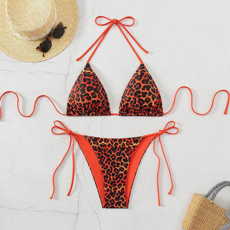 Damen Triangel-Bikini mit aufregendem Animal-Print R&B